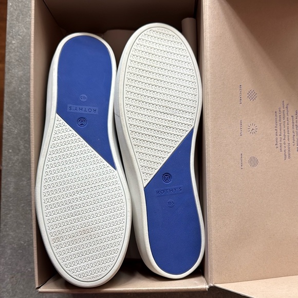 Rothy's Black and White Flats Eco-Friendly Comfort - Picture 2 of 3